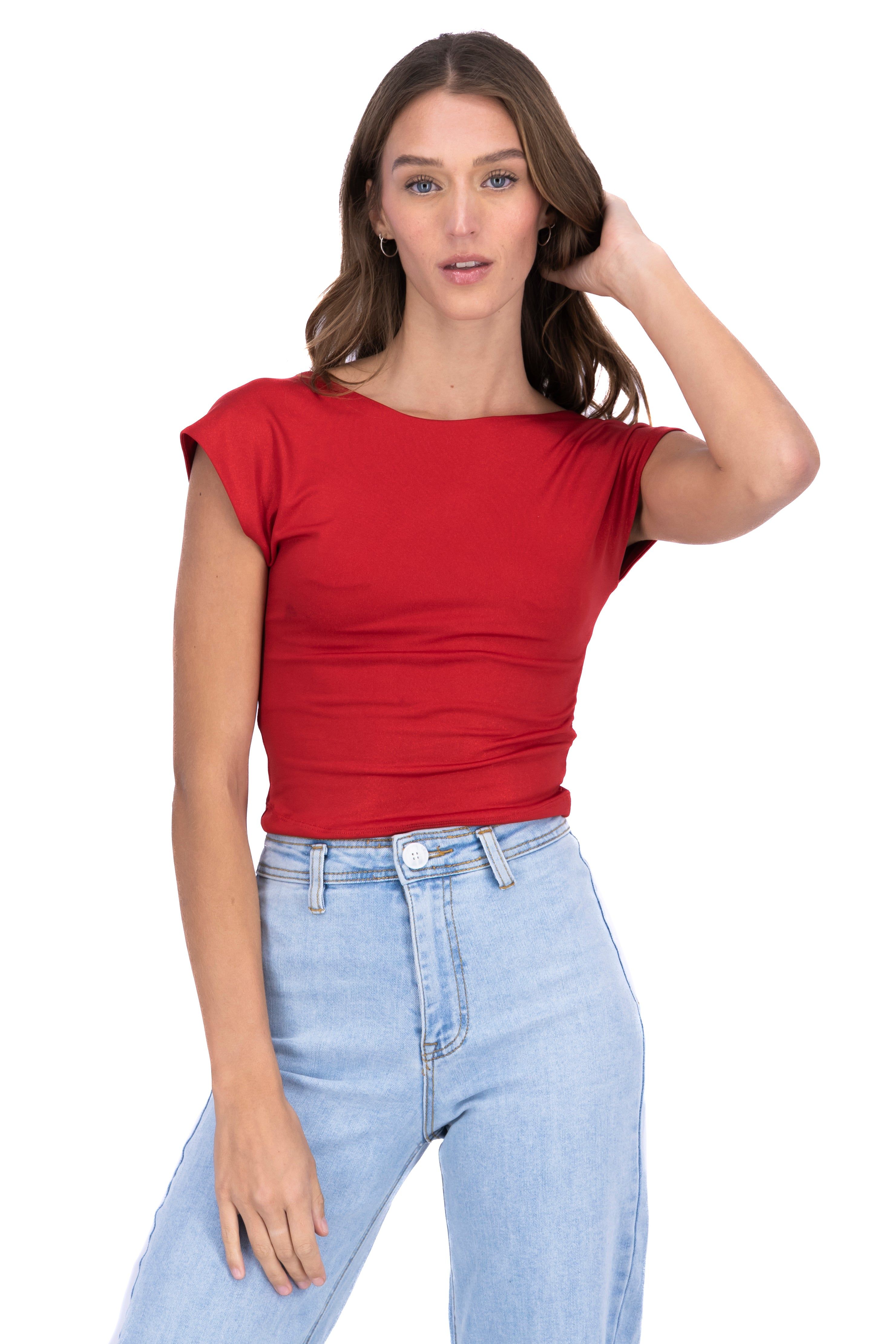 Top manga corta escote espalda sold by Shasa product image thumbnail 5