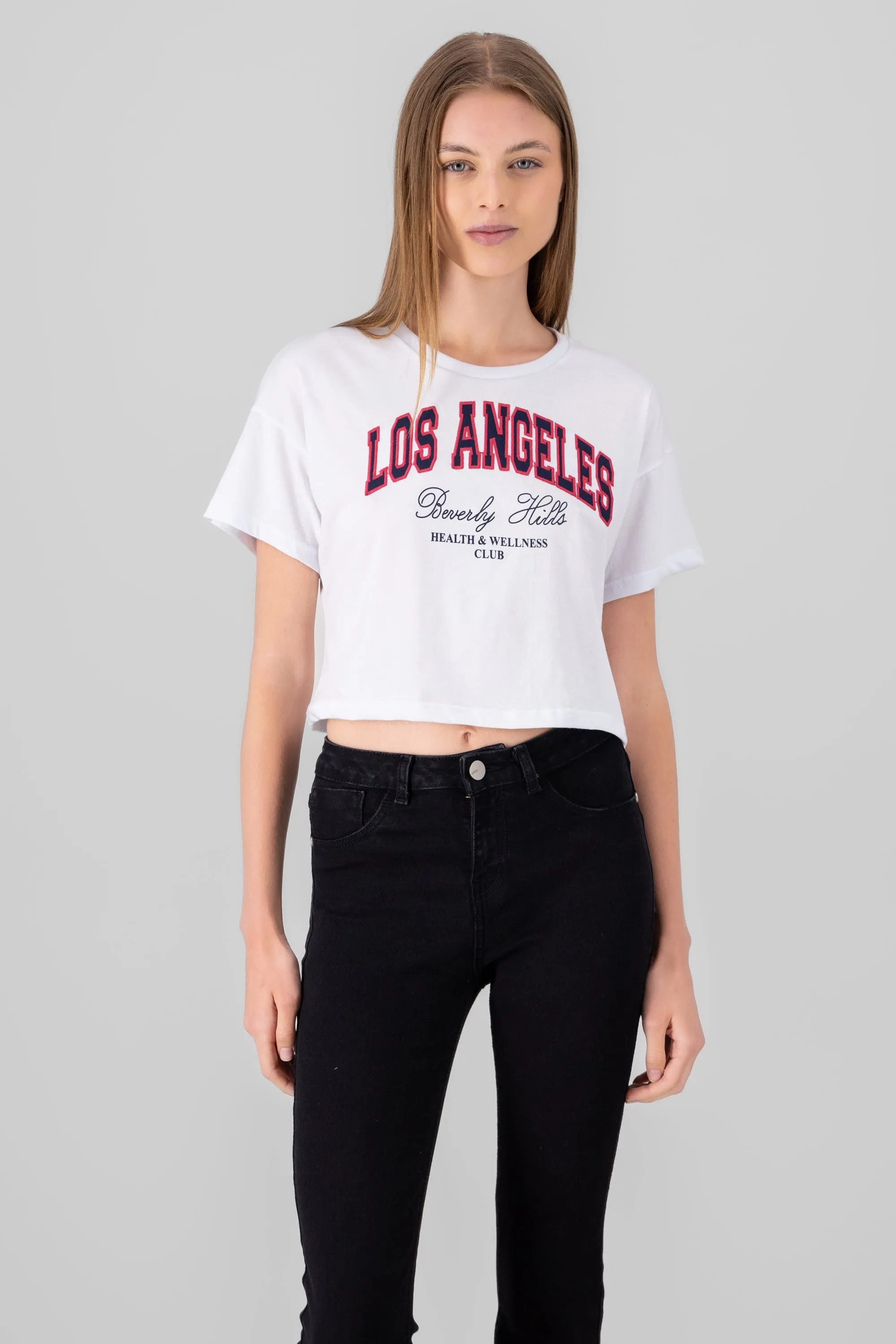 Playera crop bordado los angeles sold by Shasa product image thumbnail 2