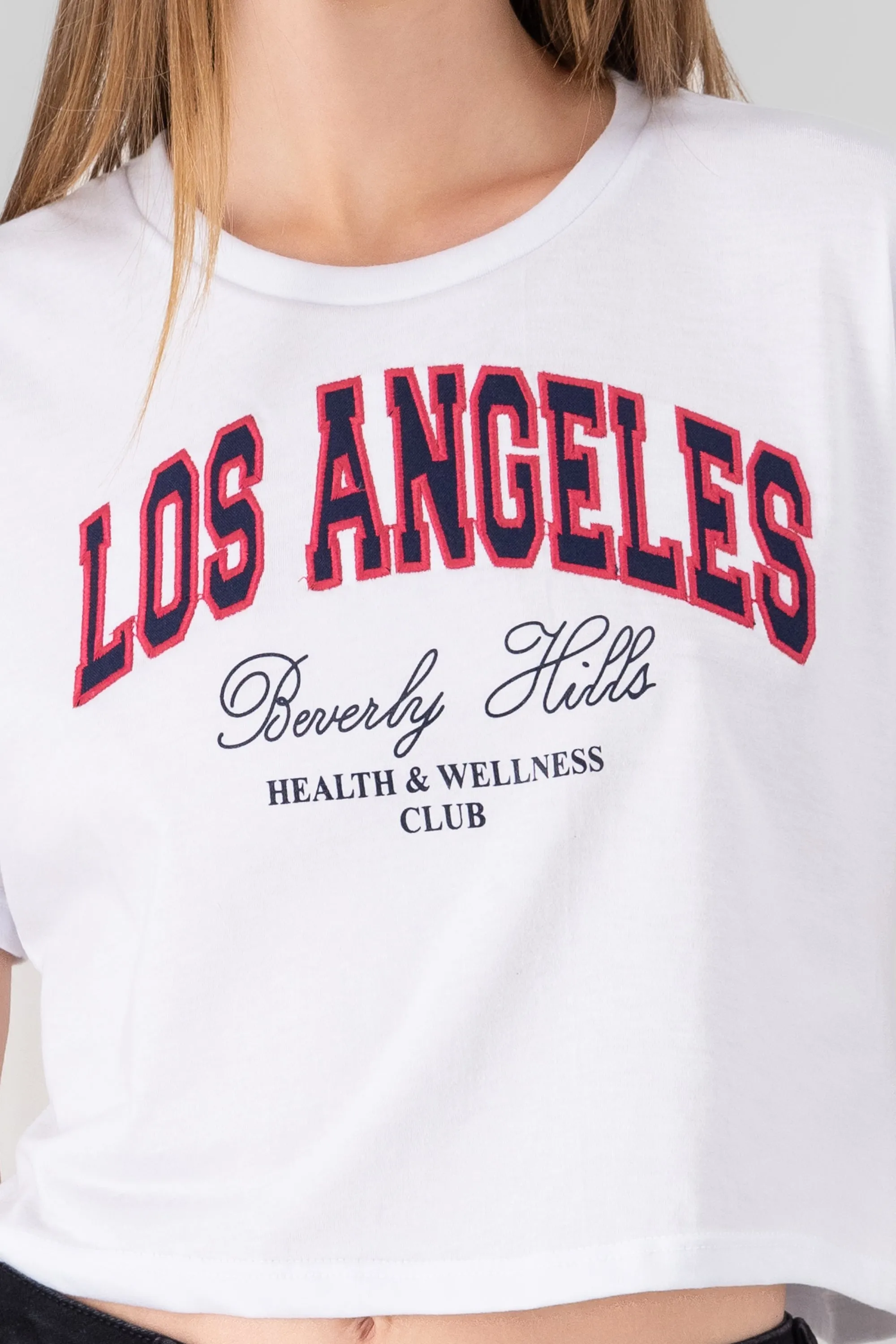 Playera crop bordado los angeles sold by Shasa product image thumbnail 5