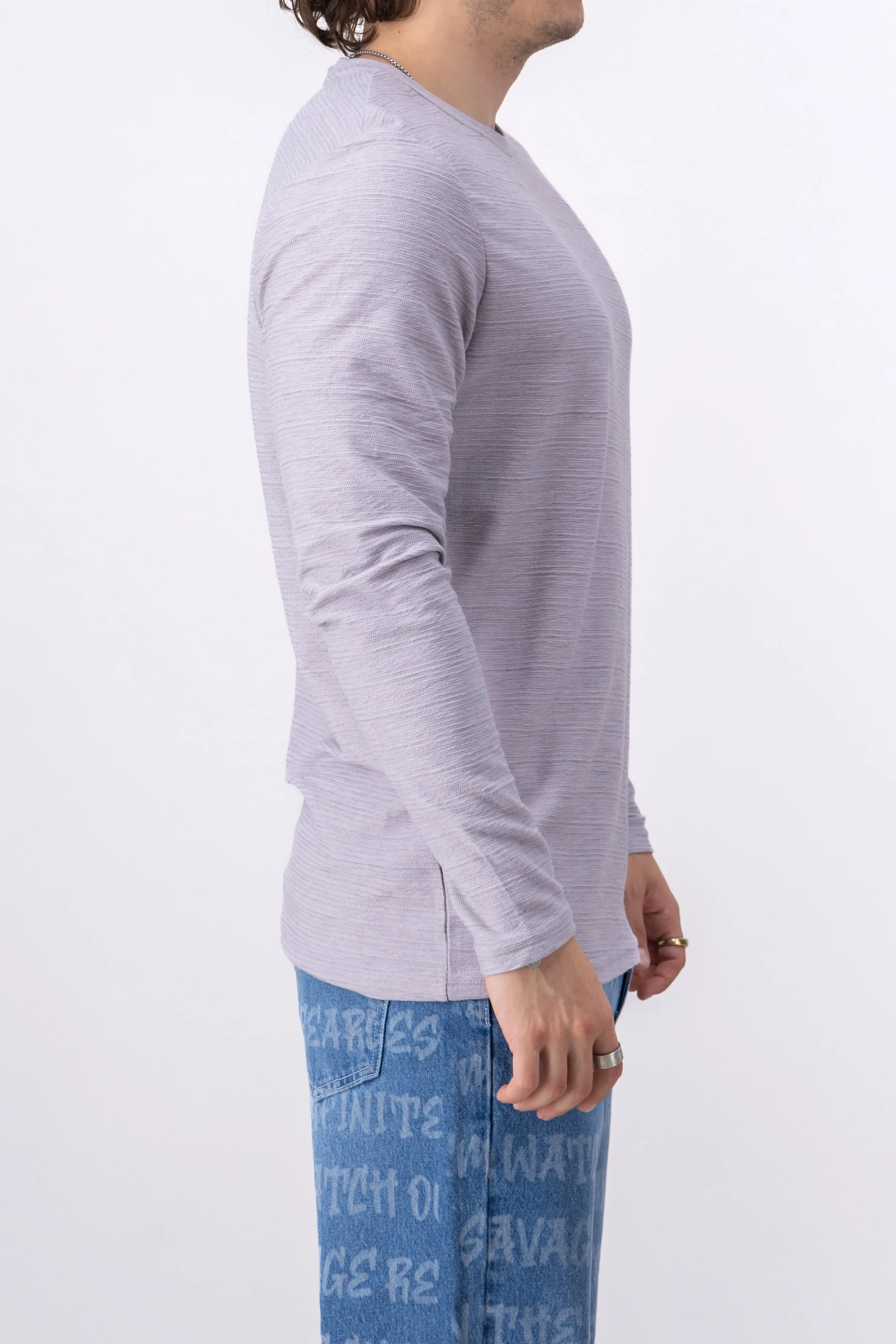 Playera manga larga textura líneas sold by Shasa product image thumbnail 3