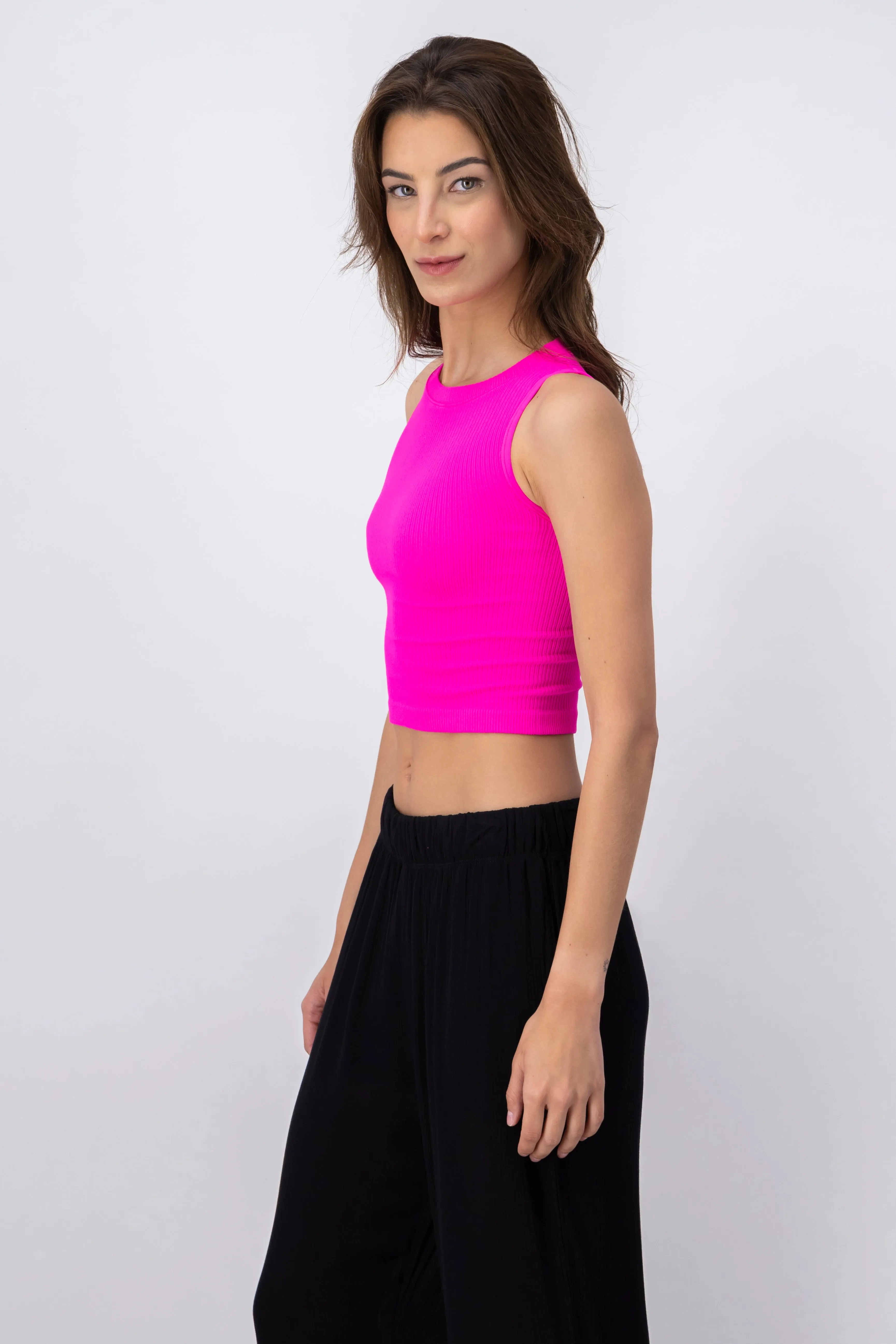 Top acanalado cuello redondo sold by Shasa product image thumbnail 3