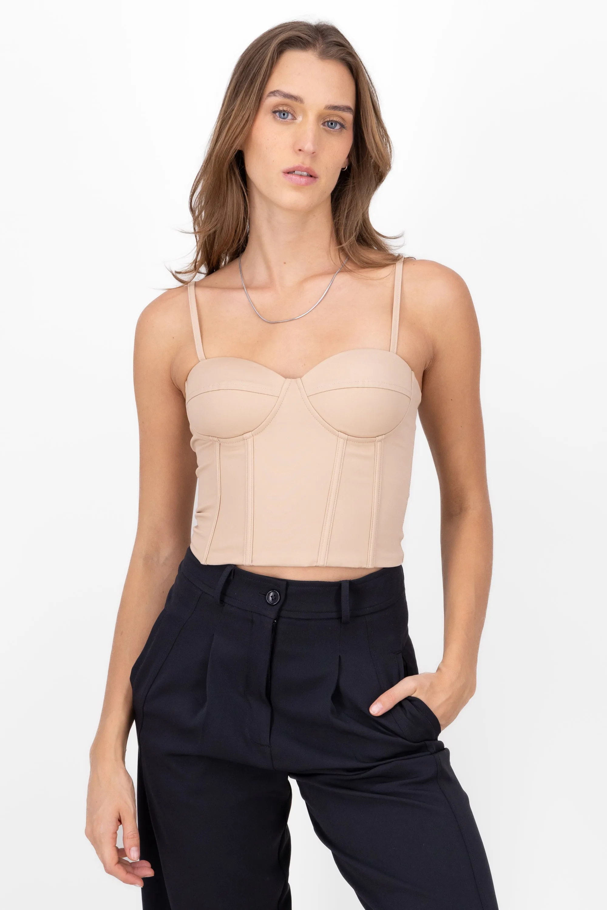 Corset liso copas tirantes sold by Shasa