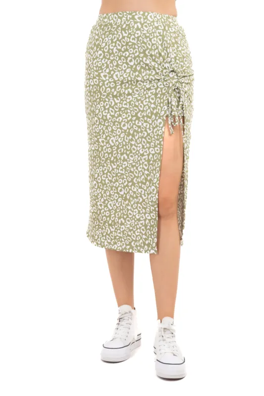Falda midi animal print sold by Shasa