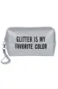 Cosmetiquera glitter frase sold by Shasa