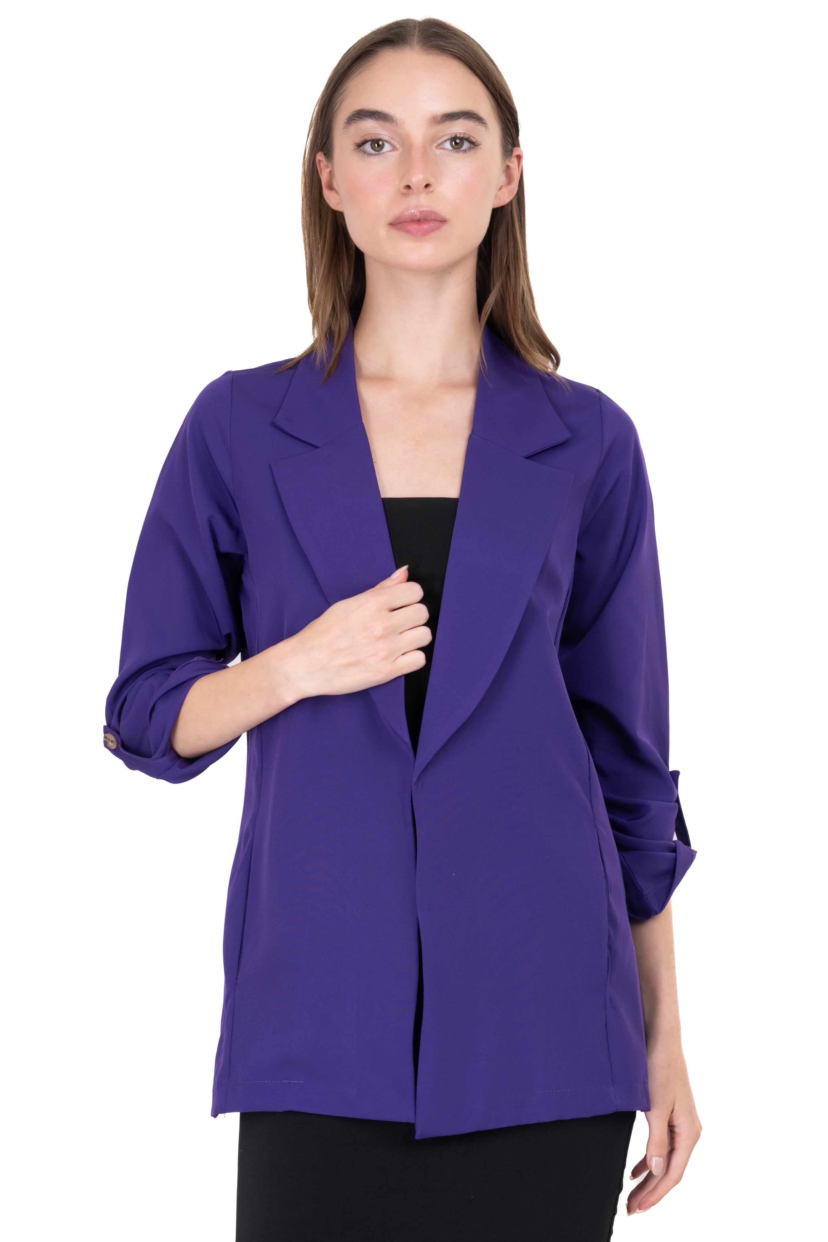 Saco liso botón mangas sold by Shasa