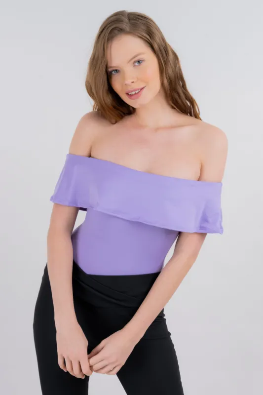 Bodysuit olanes hombro descubierto sold by Shasa