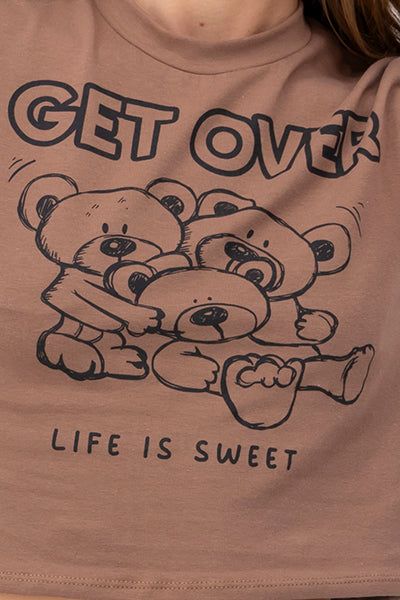 Playera crop estampado ositos get over sold by Shasa product image thumbnail 5