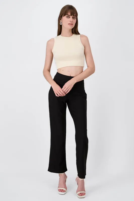 Pantalones Sastre Con Pretina Lisos sold by Shasa