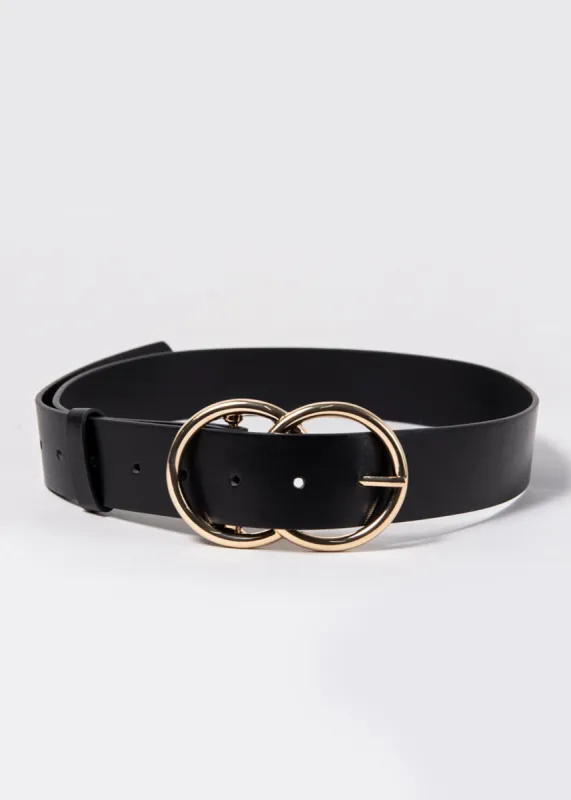 Cinturón grande hebilla doble aro sold by Shasa