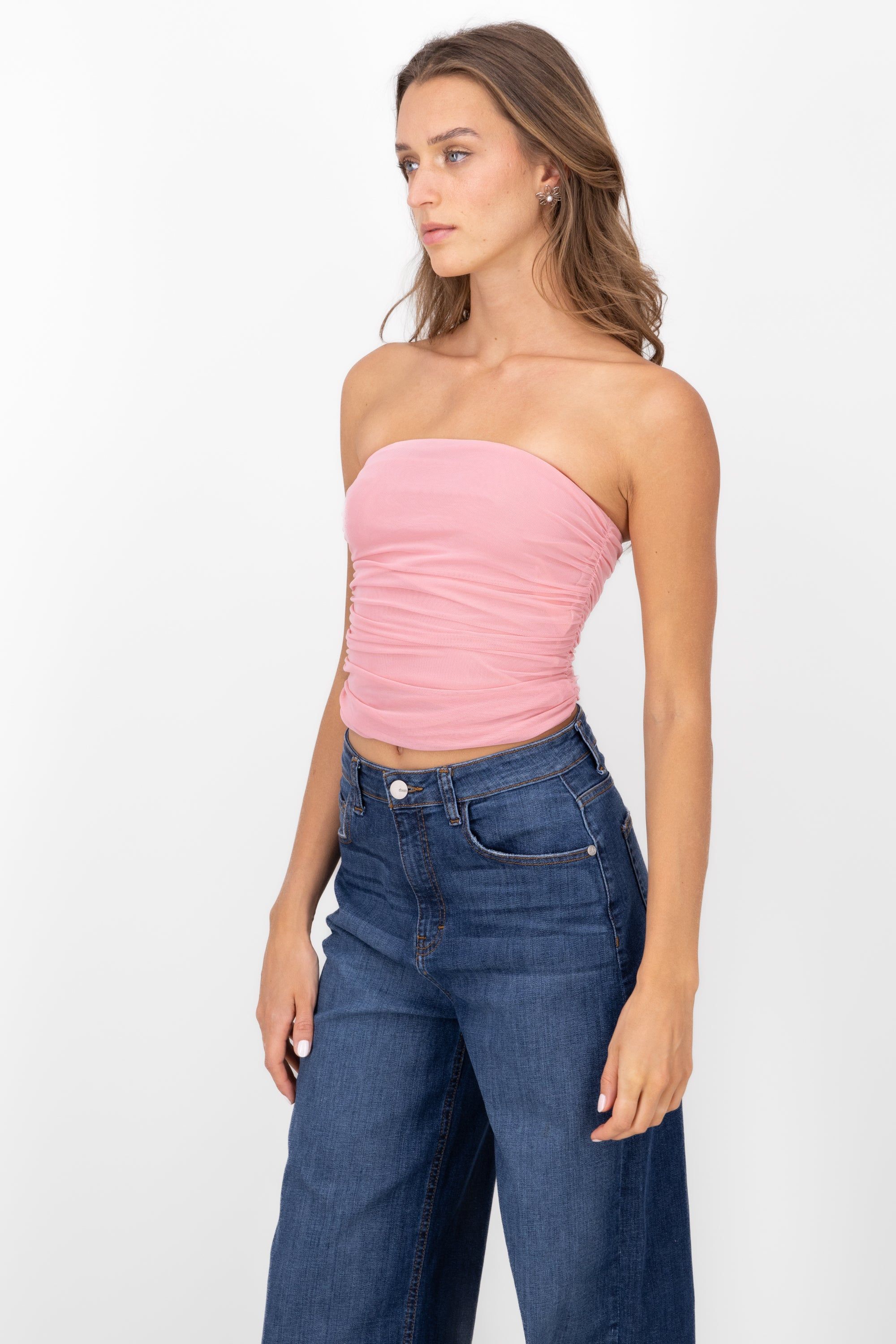 Top Mesh Strapless Mesh sold by Shasa product image thumbnail 3