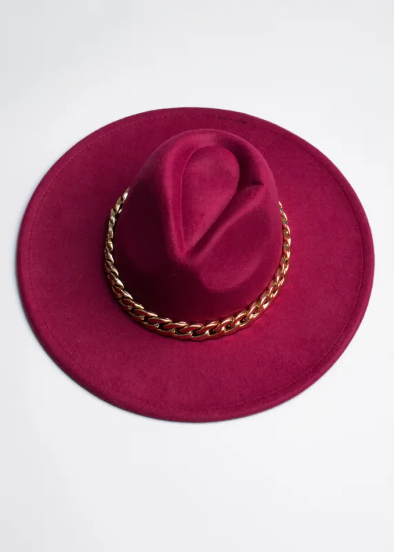 Sombrero fedora cadena chuncky sold by Shasa