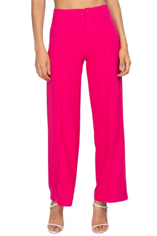 Pantalón recto costuras liso sold by Shasa