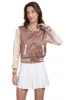 Chamarra bomber satinada sold by Shasa