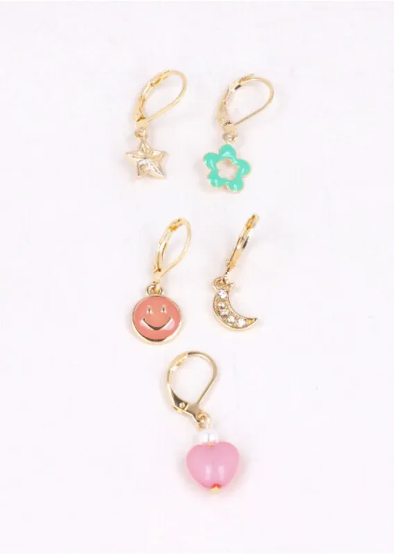5 P Arracadas Charms Carita sold by Shasa