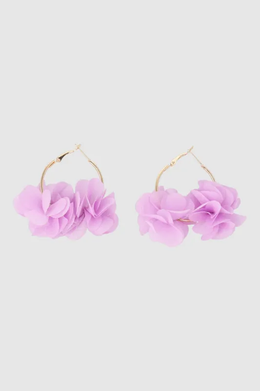 ARRACADAS FLOR TELA COLOR sold by Shasa