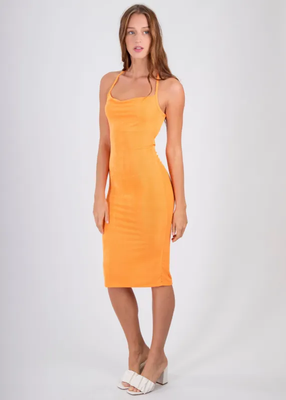Vestido Midi Halter Liso sold by Shasa