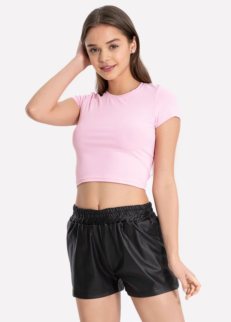 Top manga corta acanalado sold by Shasa