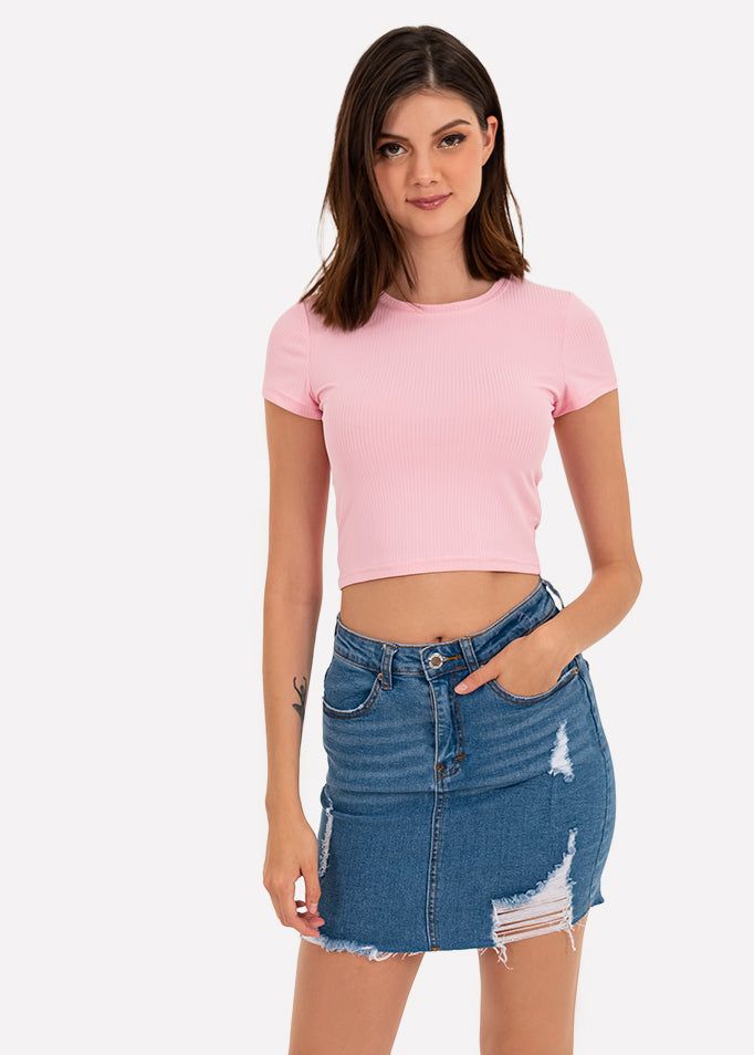 Top manga corta acanalado sold by Shasa product image thumbnail 5