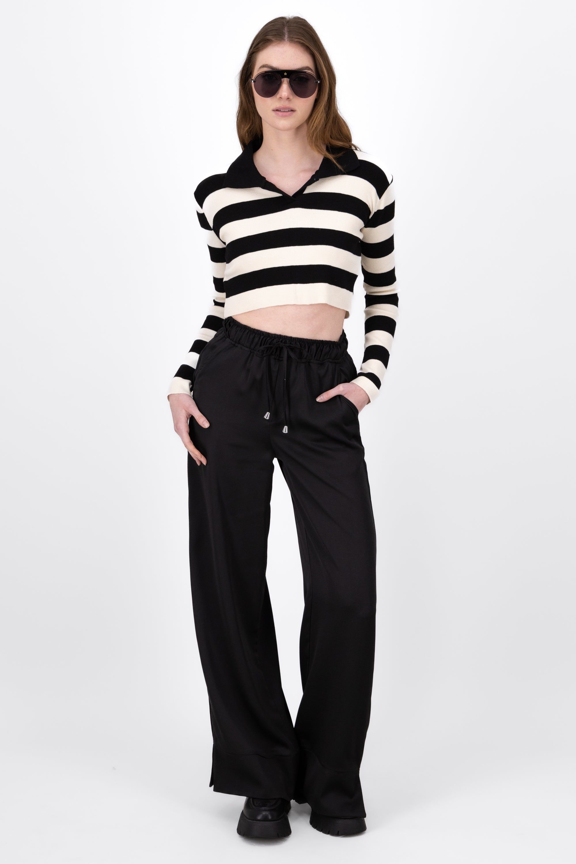 Pantalon Satin Det Dobladillo Hypsters sold by Shasa