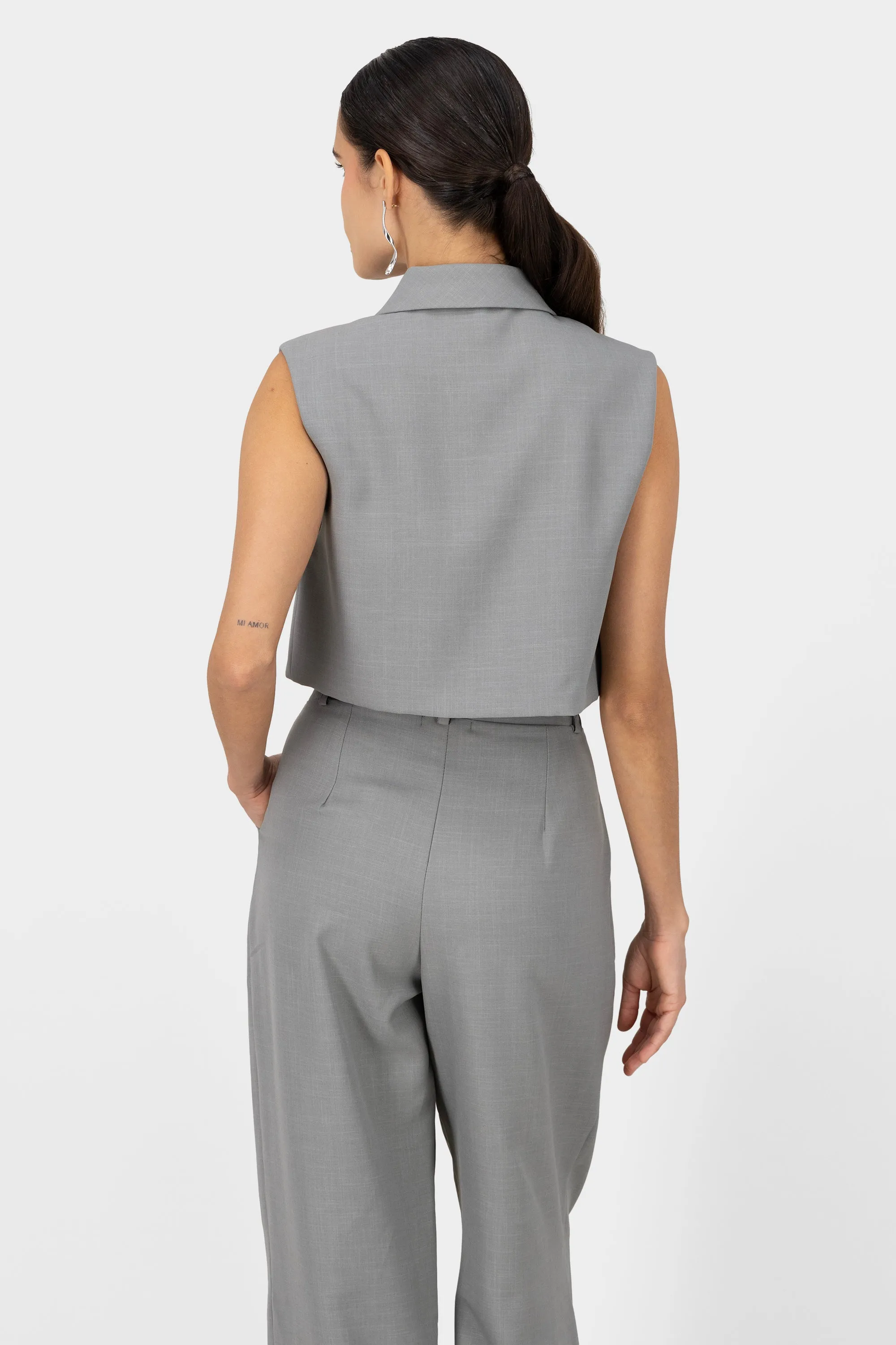 Chaleco sastre cruzado con solapa y boton Hypsters sold by Shasa product image thumbnail 4