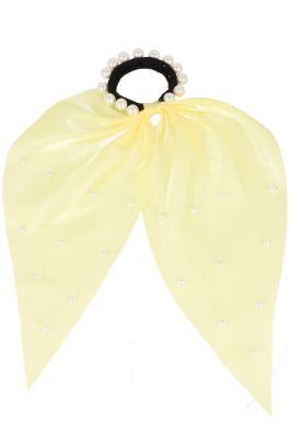 Scrunchie satín perlas sold by Shasa