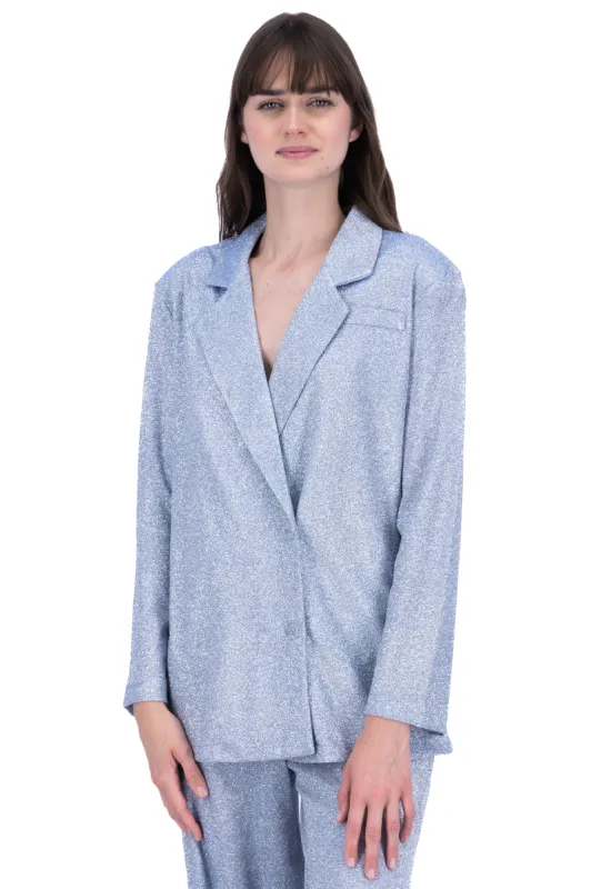 Blazer largo botones cruzados brillos sold by Shasa