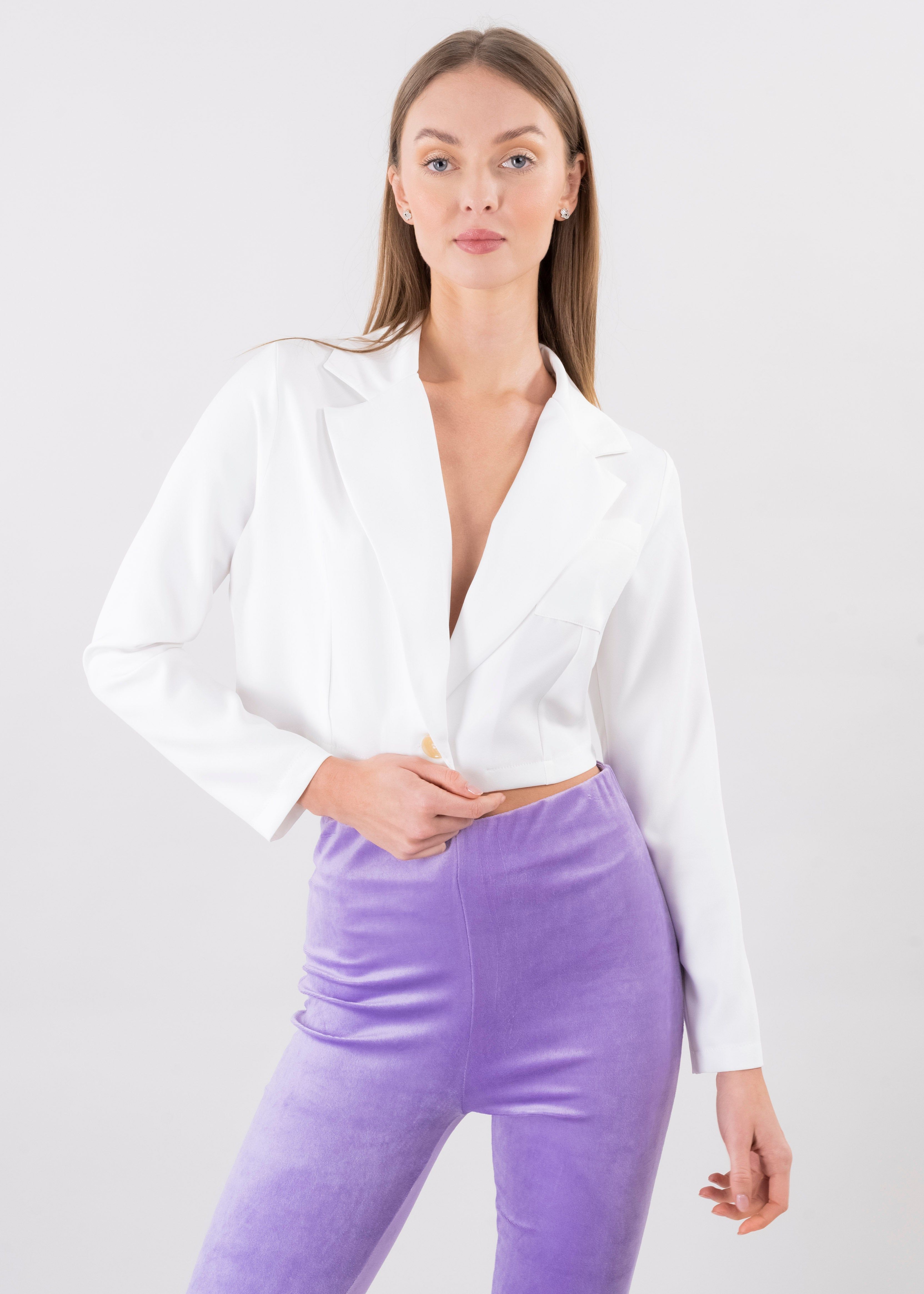 Saco crop liso sold by Shasa product image thumbnail 2