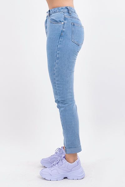 Jeans mom cintura alta dobladillo sold by Shasa product image thumbnail 3