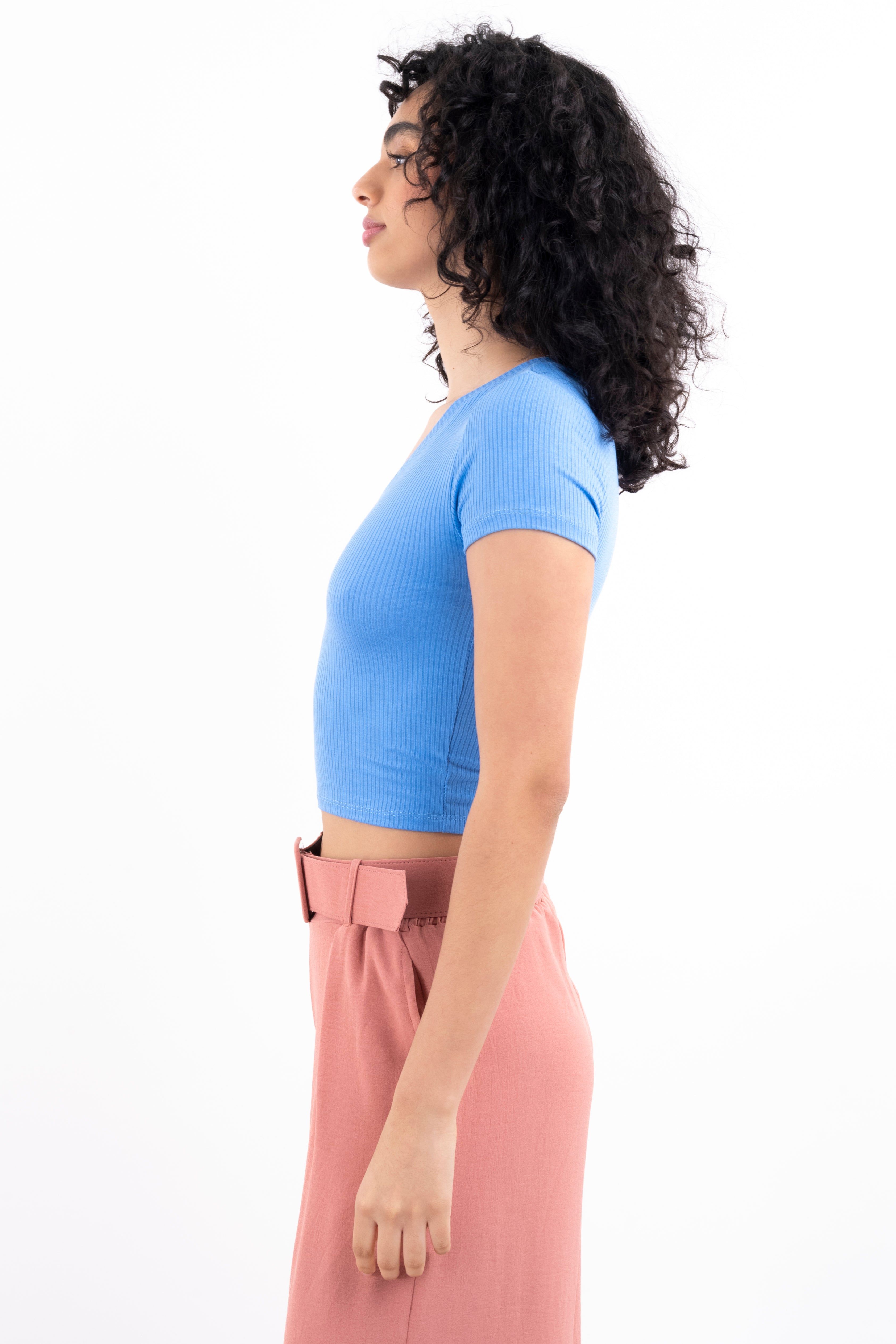 Top acanalado liso cuello v sold by Shasa product image thumbnail 3