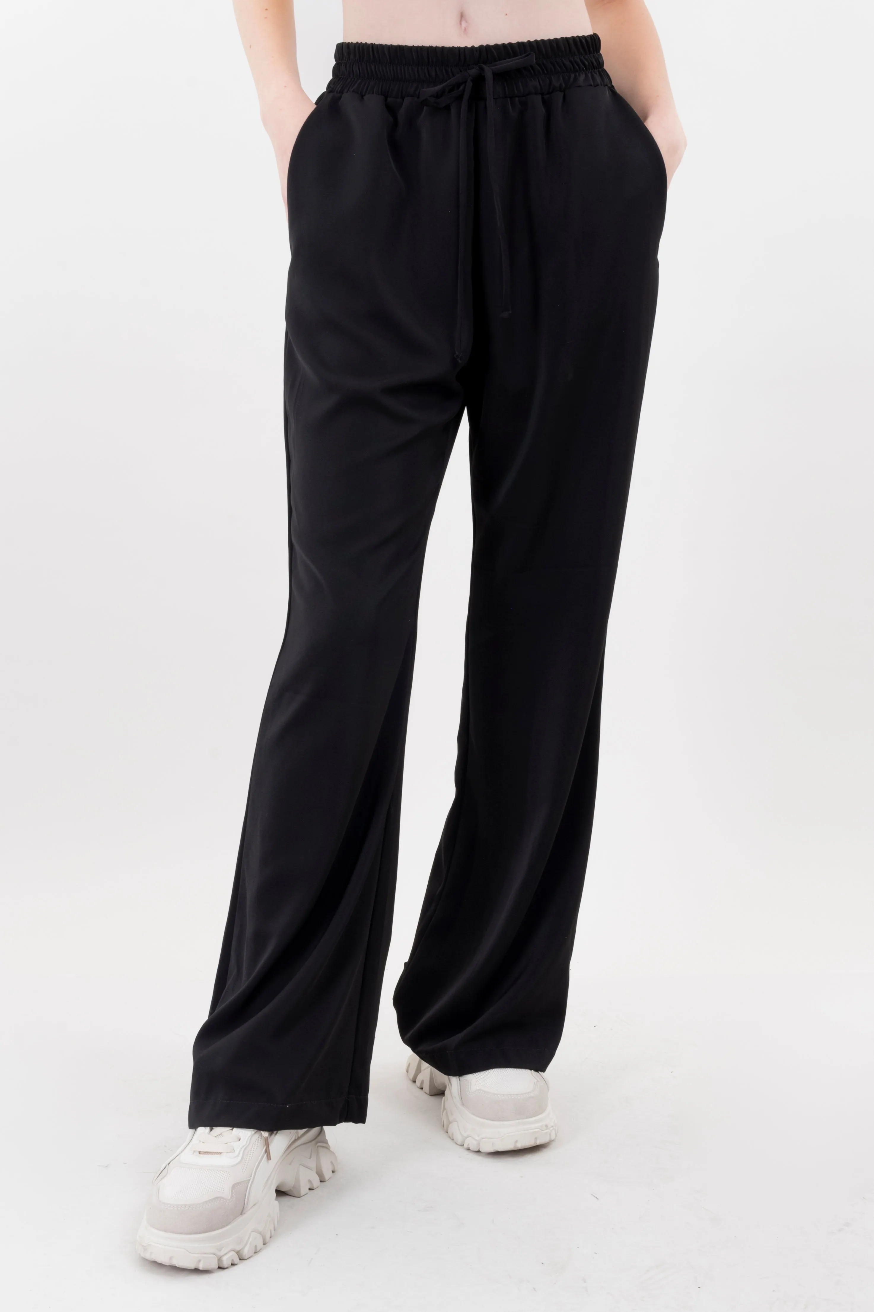 Pantalón amplio liso cintura elástica sold by Shasa