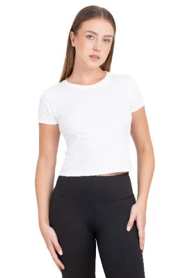 Playera crop monocolor sold by Shasa