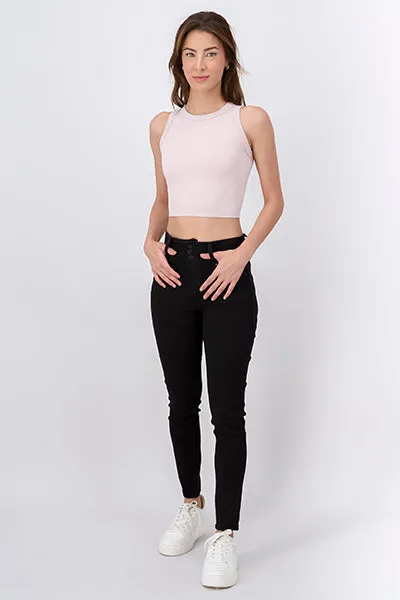 Jeans Skinny Triple Botón sold by Shasa