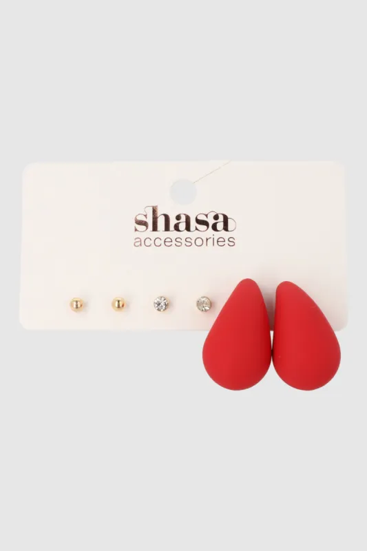 3 PR ARETES GOTA COLOR sold by Shasa