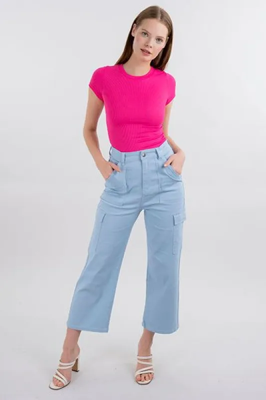 Pantalón wide leg cargo sold by Shasa