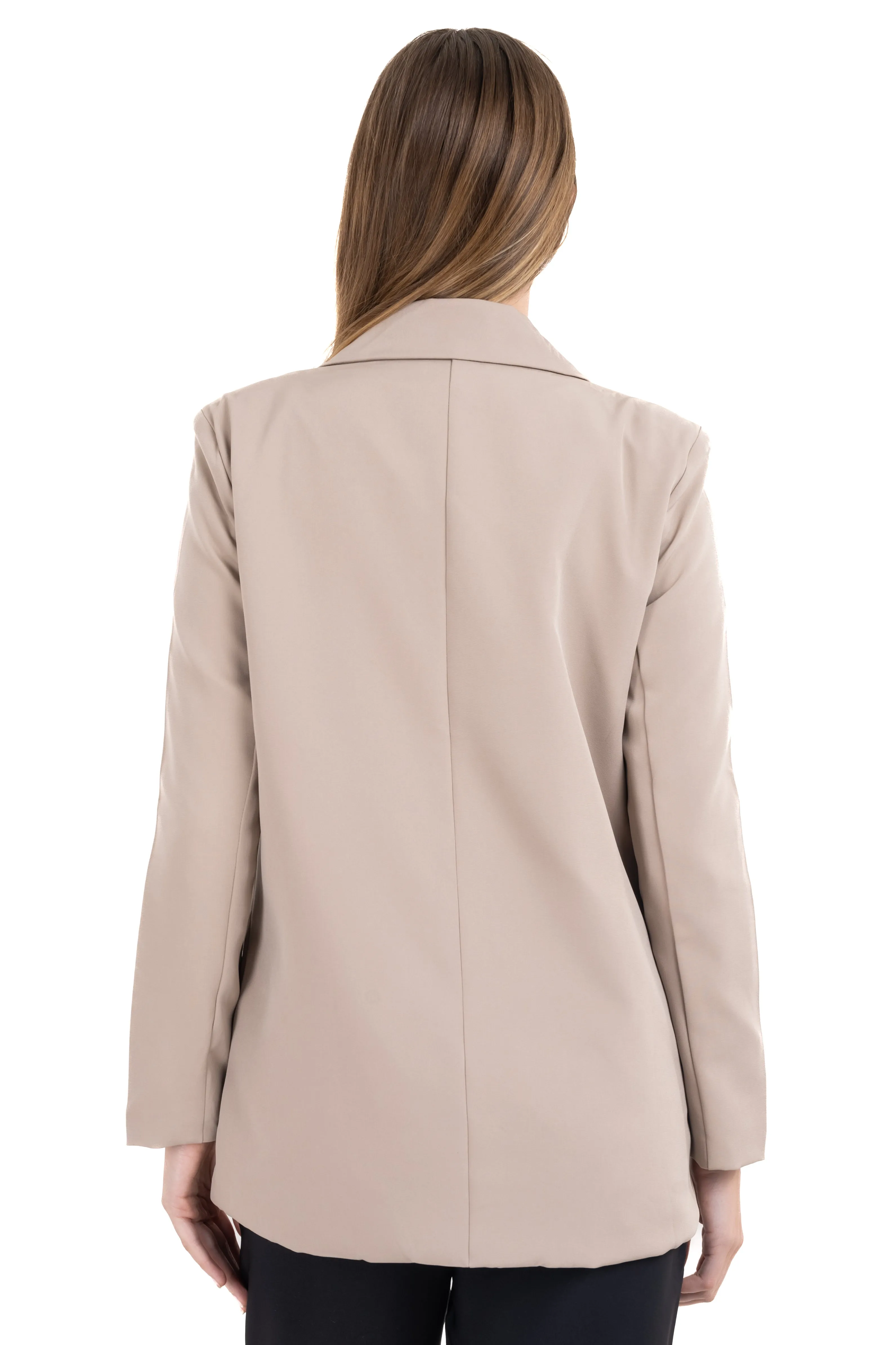 Saco largo cuello solapa liso sold by Shasa product image thumbnail 4