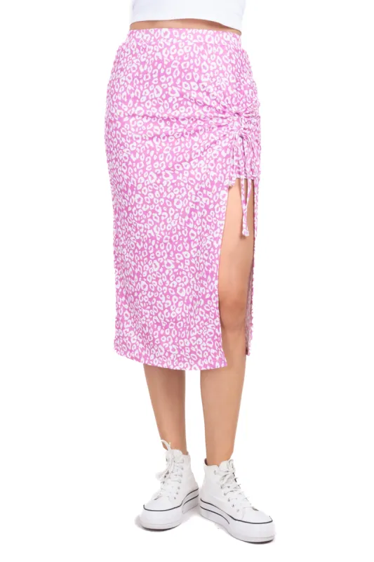 Falda midi animal print sold by Shasa