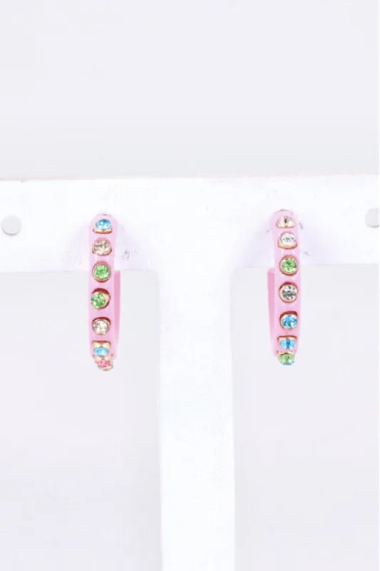 Arracadas Brillos Incrustados sold by Shasa