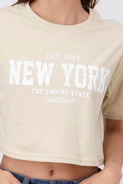Playera crop boxy Nueva York sold by Shasa product image thumbnail 5
