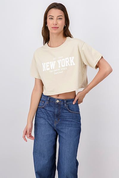 Playera crop boxy Nueva York sold by Shasa product image thumbnail 2