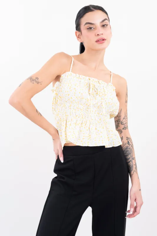 Top tirantes elástico flores sold by Shasa