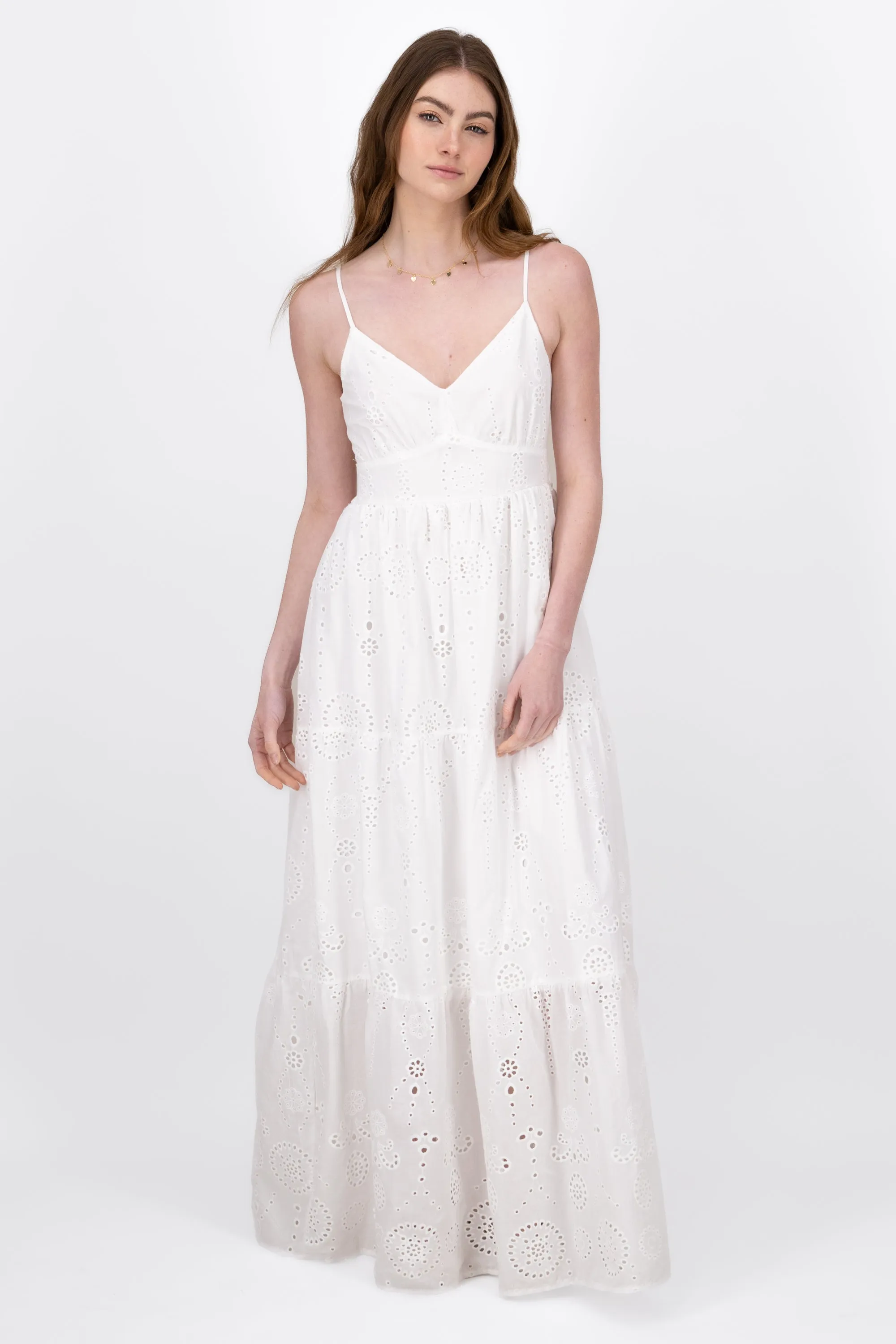 Vestido Maxi Textura Bordado sold by Shasa