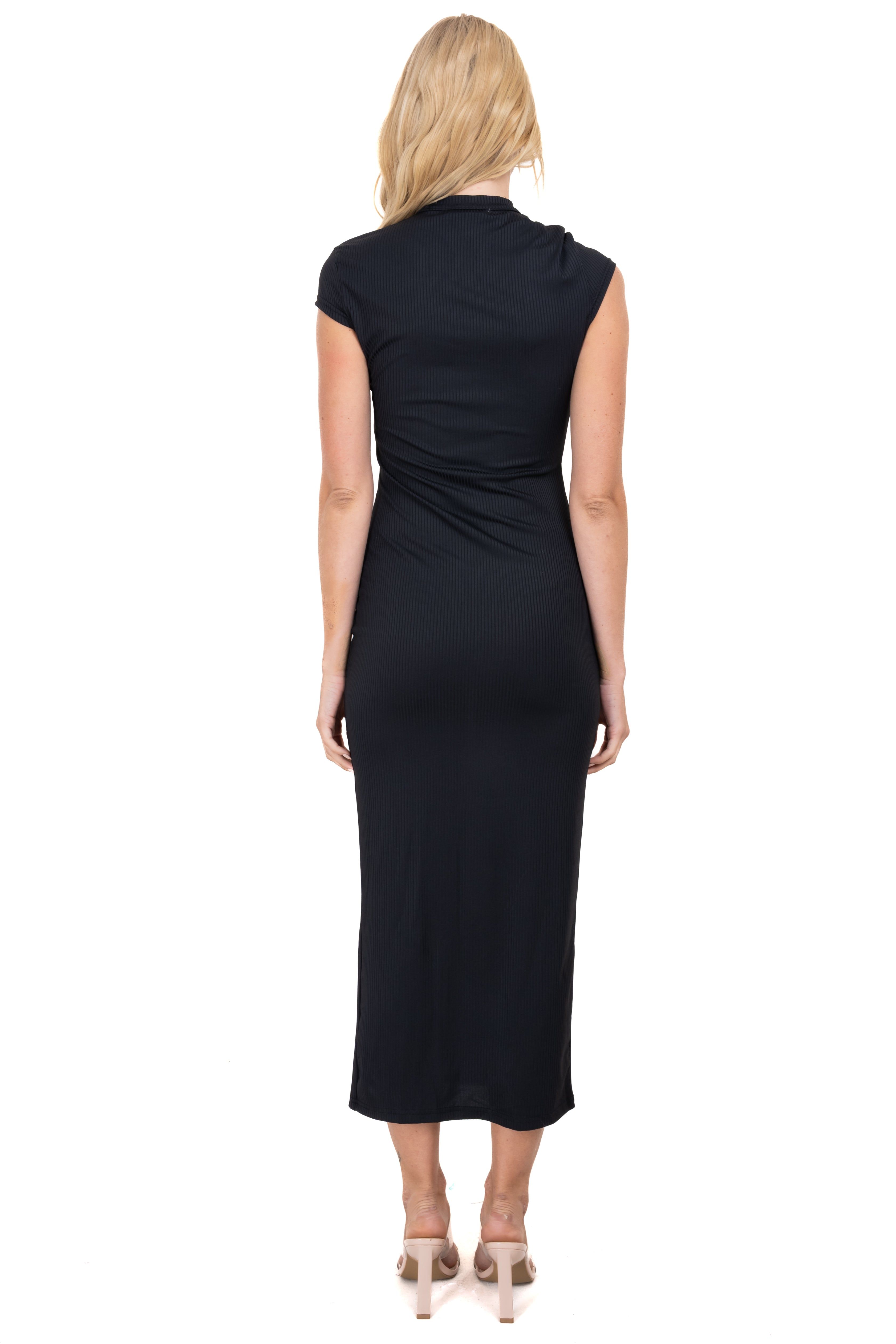 Vestido midi cuello mao liso sold by Shasa product image thumbnail 4