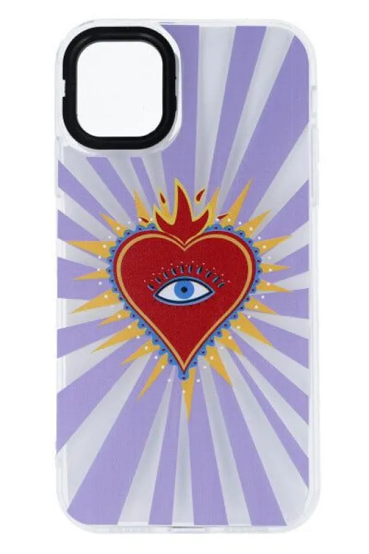 Funda celular i 11-XR corazón llamas sold by Shasa