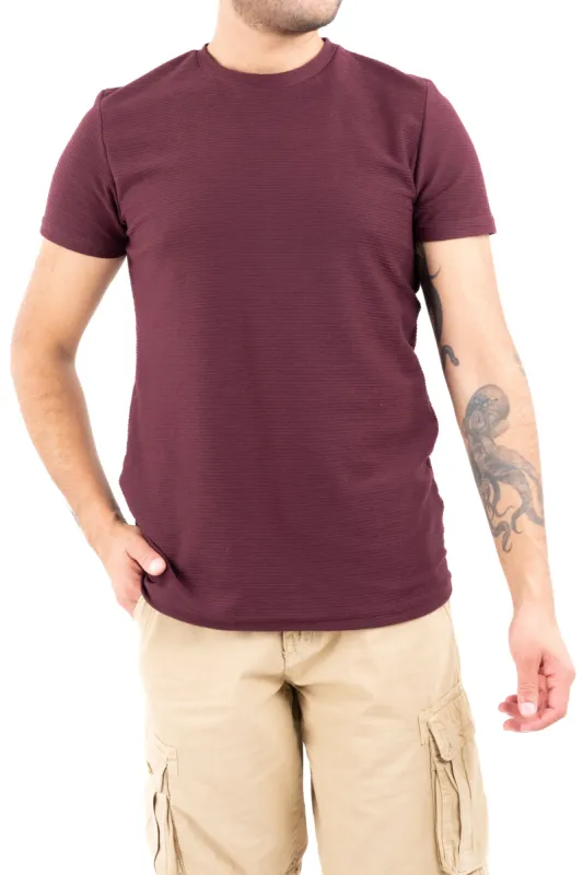 Playera cuello redondo textura sold by Shasa