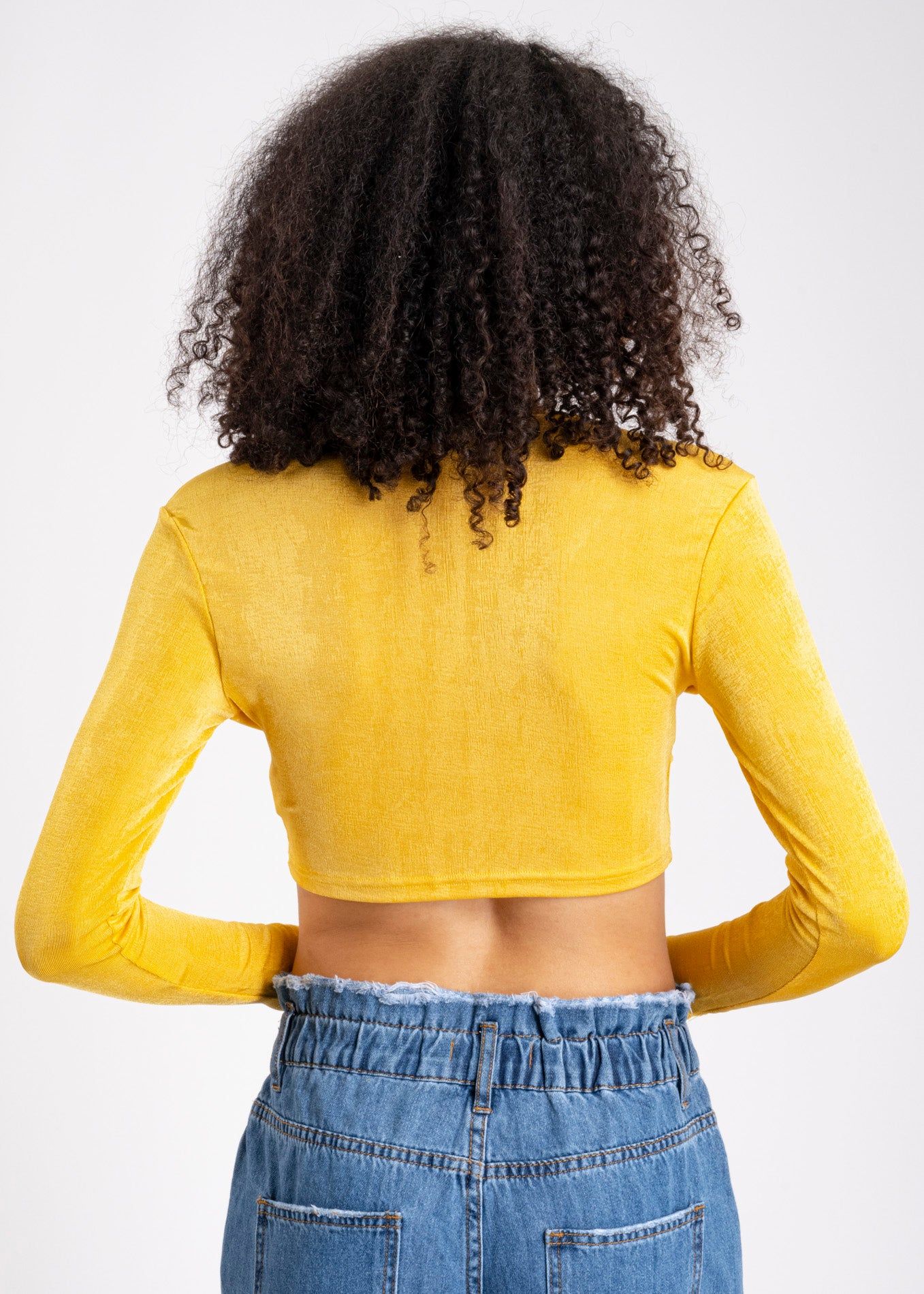 Top manga larga nudo en escote tela con textura sold by Shasa product image thumbnail 4