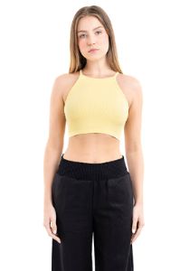 Top crop halter acanalado sold by Shasa
