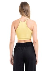 Top crop halter acanalado sold by Shasa