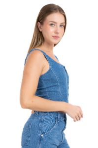Top Corset Denim Cierre sold by Shasa