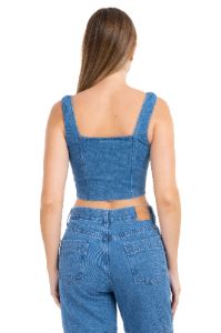Top Corset Denim Cierre sold by Shasa