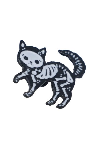 Pin gatito esqueleto sold by Shasa